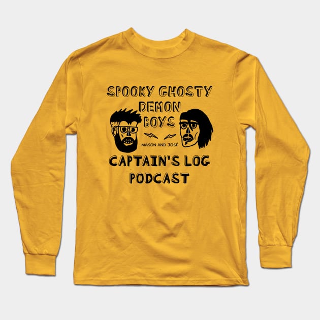 Spooky Ghosty Demon Boys Long Sleeve T-Shirt by Captains Log